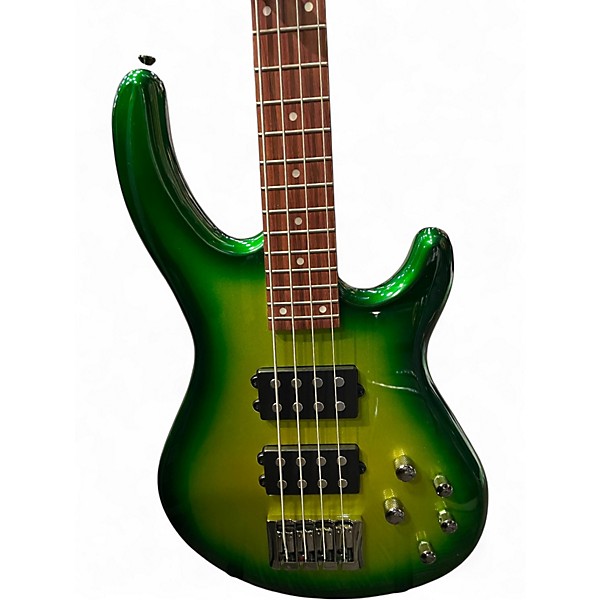 Used Dean Edge 3 Green Electric Bass Guitar