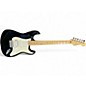 Used Fender Standard Stratocaster HSS Black Solid Body Electric Guitar thumbnail