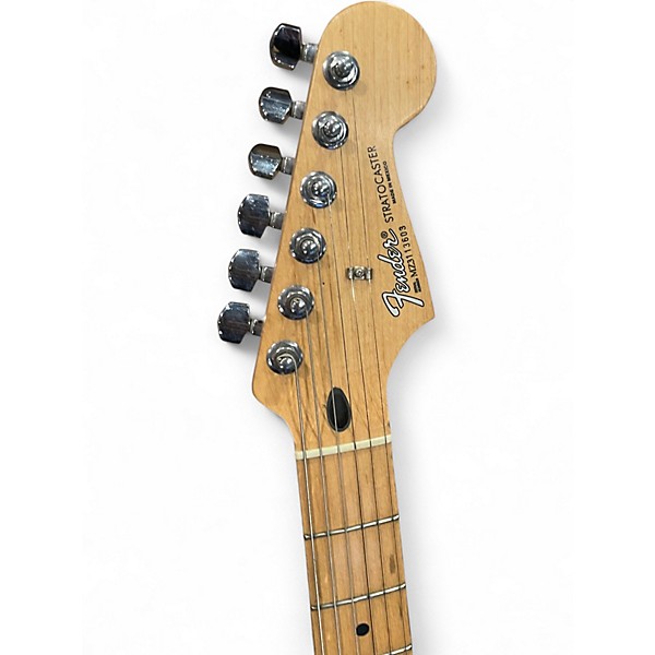 Used Fender Standard Stratocaster HSS Black Solid Body Electric Guitar