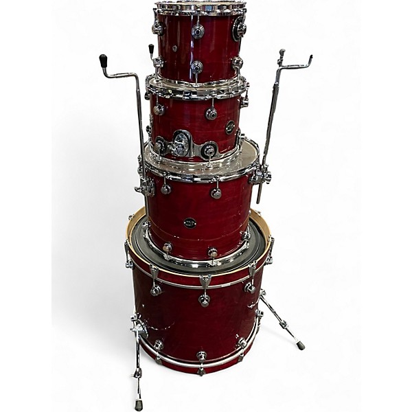 Used DW 4 Piece Performance Series Cherry Drum Kit