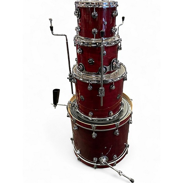 Used DW 4 Piece Performance Series Cherry Drum Kit