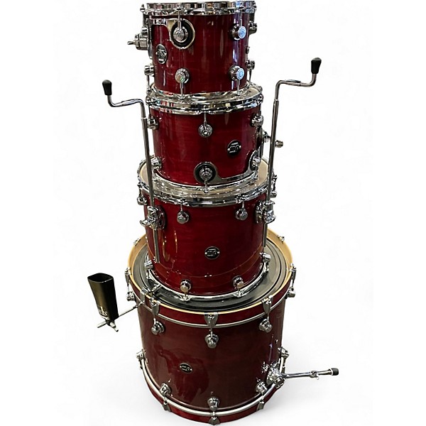 Used DW 4 Piece Performance Series Cherry Drum Kit