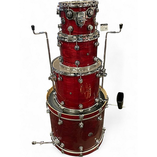 Used DW 4 Piece Performance Series Cherry Drum Kit