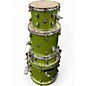 Used PDP by DW 4 Piece New Yorker Electric Green Sparkle Drum Kit thumbnail