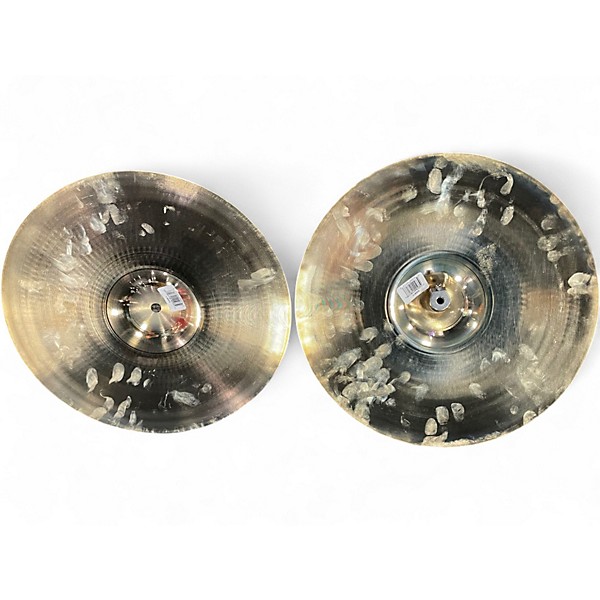 Used Zildjian 14in A Custom Hi Hat Pair Cymbal