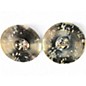 Used Zildjian 14in A Custom Hi Hat Pair Cymbal