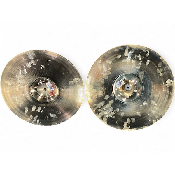Used Zildjian 14in A Custom Hi Hat Pair Cymbal