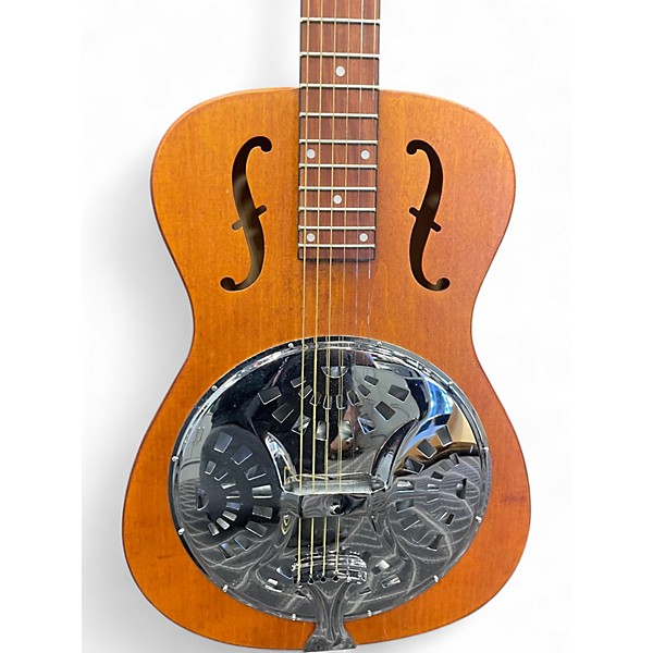 Used Dobro Hound Dog Round Neck Brown Resonator Guitar