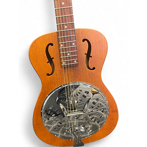 Used Dobro Hound Dog Round Neck Brown Resonator Guitar