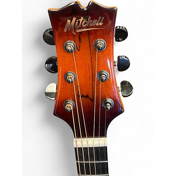Used Mitchell MX430SM Natural Sunburst Acoustic Electric Guitar