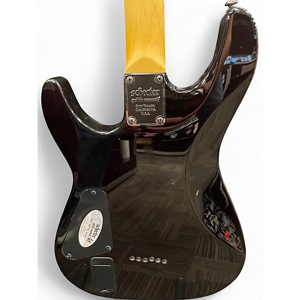 Used Schecter Guitar Research DENOM DIAMOND SERIES Crimson Red Burst Solid Body Electric Guitar