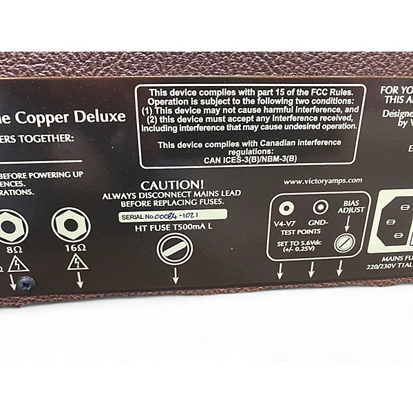 Used Victory VC35 The Copper Deluxe Tube Guitar Combo Amp