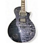 Used ESP LTD EC1000 Deluxe Piezo See Thru Black Solid Body Electric Guitar
