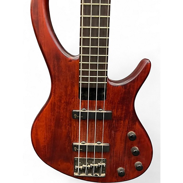 Used 2009 Tobias Toby Standard IV Burgundy Electric Bass Guitar