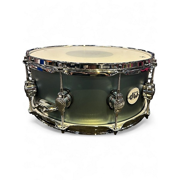 Used DW 14X6 Design Series Snare SATIN SAGE METALLIC Drum