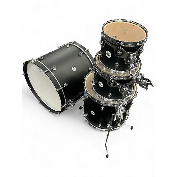 Used DW 4 Piece Design Series BLACK SATIN Drum Kit