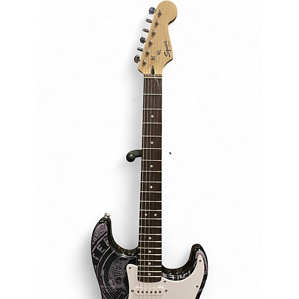 Used Squier Bullet Stratocaster Monster Energy Solid Body Electric Guitar