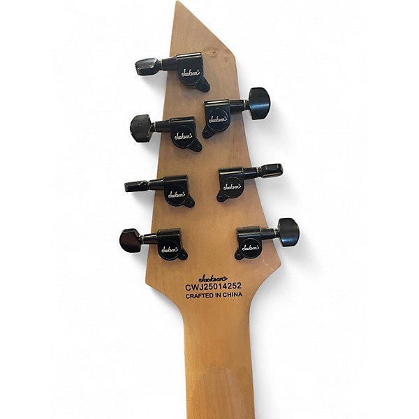 Used Jackson JS22-7 Dinky 7 String Black Solid Body Electric Guitar