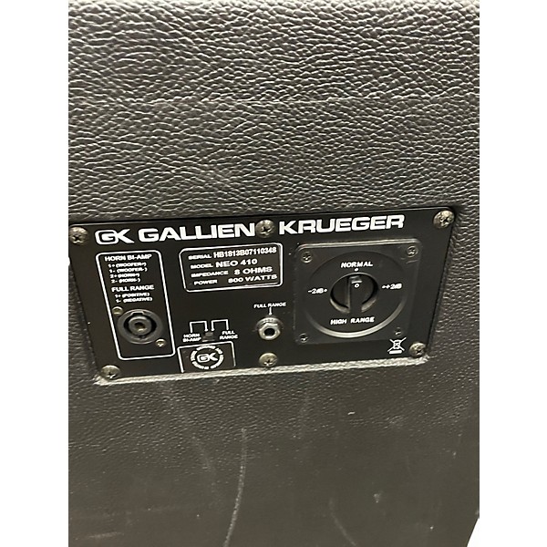 Used Gallien-Krueger Neo 410 800W 8Ohm 4x10 Bass Cabinet
