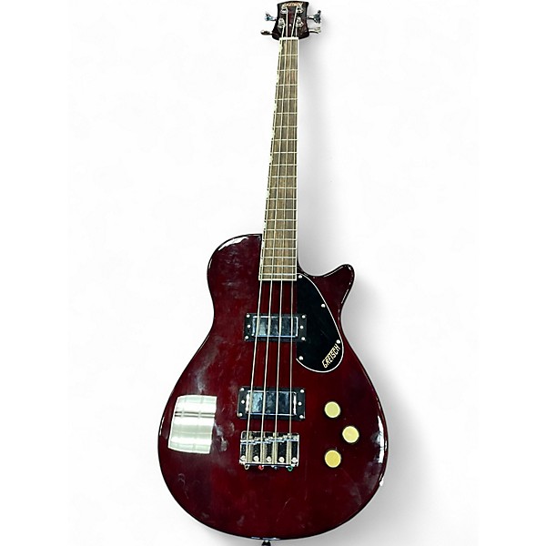Used Gretsch Guitars Streamliner Jet Club Bass Single Cut Short Scale Walnut Stain Electric Bass Guitar