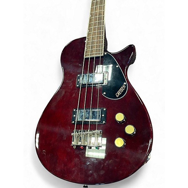 Used Gretsch Guitars Streamliner Jet Club Bass Single Cut Short Scale Walnut Stain Electric Bass Guitar