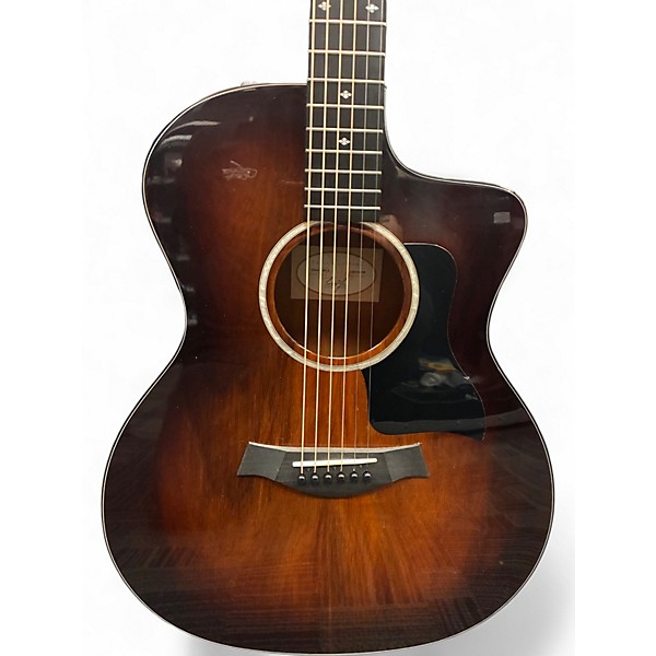 Used Taylor 224CEKDLX Shaded Edge Burst Acoustic Electric Guitar