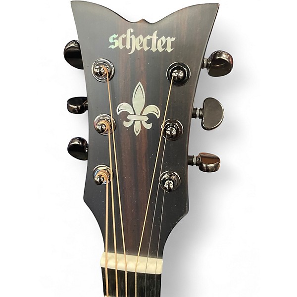 Used Schecter Guitar Research ORLEANS STUDIO Black Acoustic Guitar