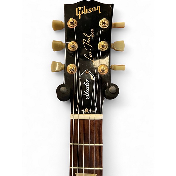 Used Gibson Les Paul Studio Black Solid Body Electric Guitar