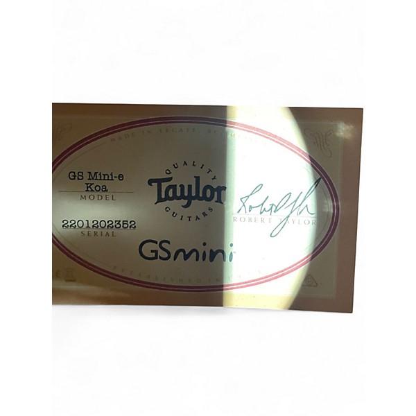 Used Taylor GS Mini Koa Natural Acoustic Guitar