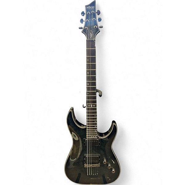 Used Schecter Guitar Research Hellraiser C1 Hybrid Trans Black Solid Body Electric Guitar