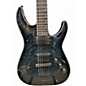Used Schecter Guitar Research Hellraiser C1 Hybrid Trans Black Solid Body Electric Guitar