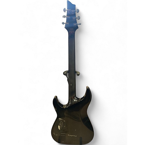 Used Schecter Guitar Research Hellraiser C1 Hybrid Trans Black Solid Body Electric Guitar