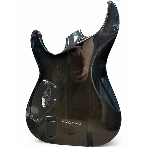 Used Schecter Guitar Research Hellraiser C1 Hybrid Trans Black Solid Body Electric Guitar