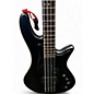 Used Schecter Guitar Research STILETTO STEALTH 4 Satin Black Electric Bass Guitar