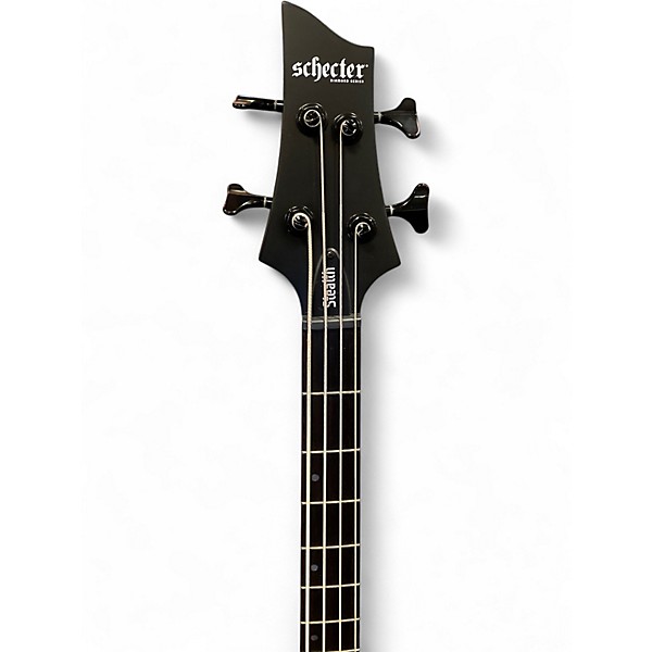 Used Schecter Guitar Research STILETTO STEALTH 4 Satin Black Electric Bass Guitar