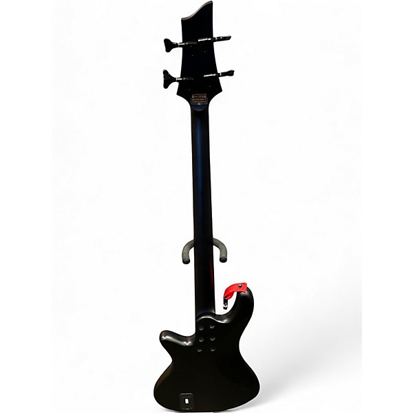 Used Schecter Guitar Research STILETTO STEALTH 4 Satin Black Electric Bass Guitar