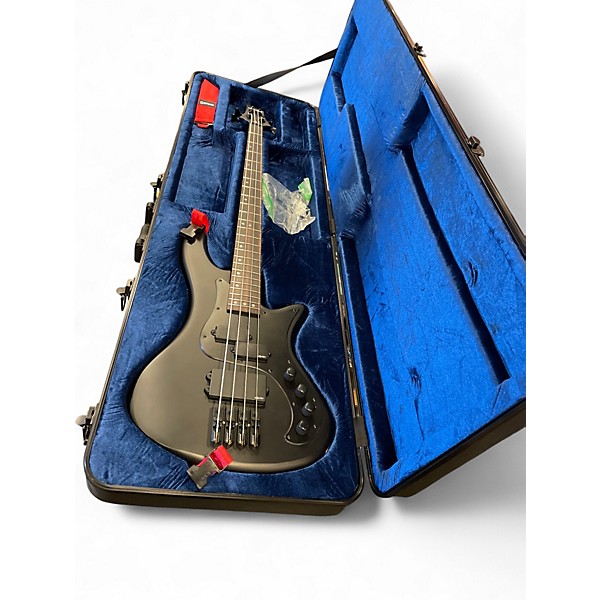 Used Schecter Guitar Research STILETTO STEALTH 4 Satin Black Electric Bass Guitar