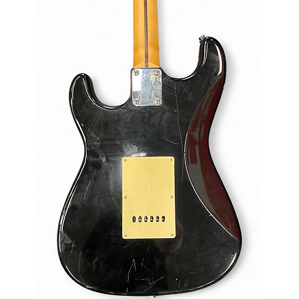 Used Johnson Double Cut Black Solid Body Electric Guitar