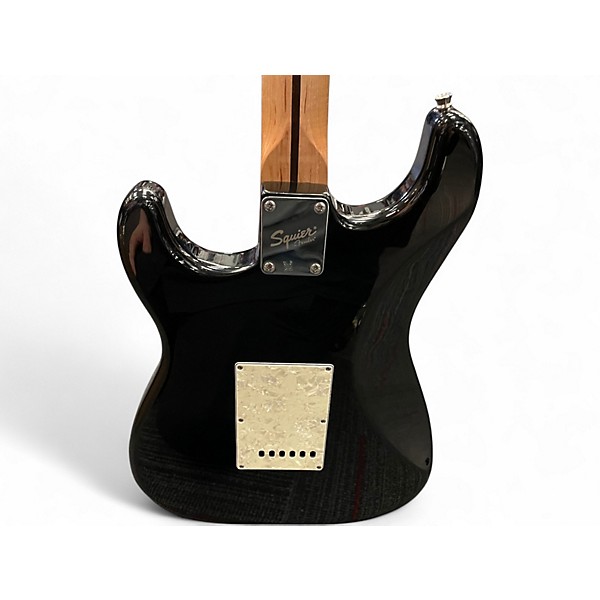 Used Squier Standard Stratocaster BLACK Solid Body Electric Guitar