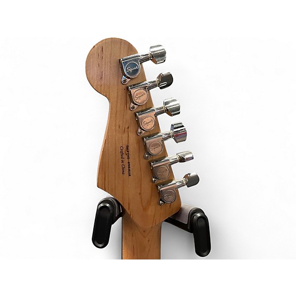 Used Squier Standard Stratocaster BLACK Solid Body Electric Guitar