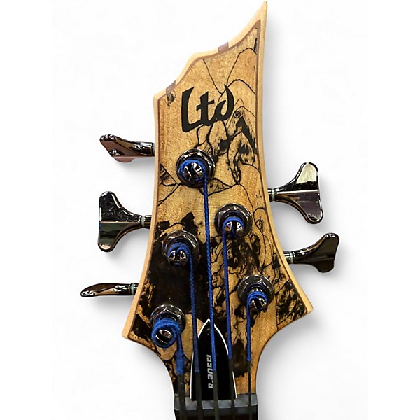 Used ESP LTDB205FL Spalted Maple Electric Bass Guitar