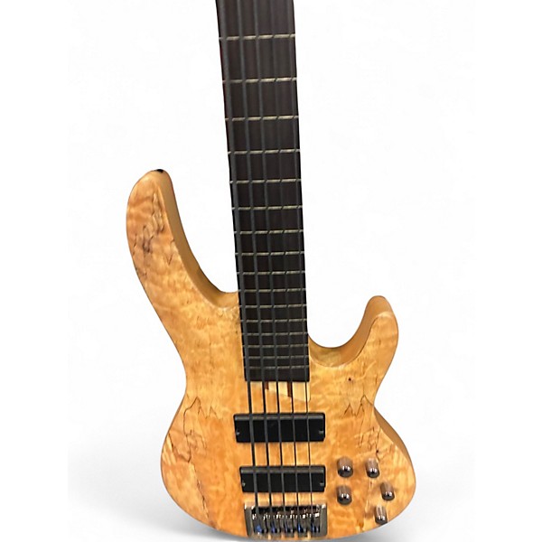 Used ESP LTDB205FL Spalted Maple Electric Bass Guitar