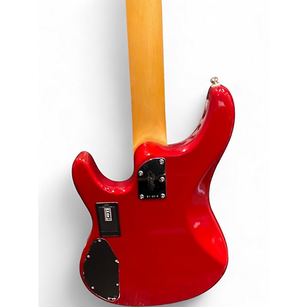 Used Sterling by Music Man Sub 4 Candy Apple Red Electric Bass Guitar