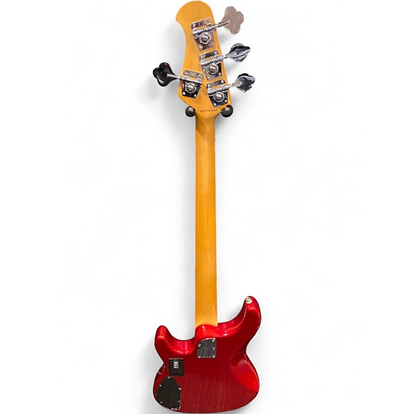 Used Sterling by Music Man Sub 4 Candy Apple Red Electric Bass Guitar