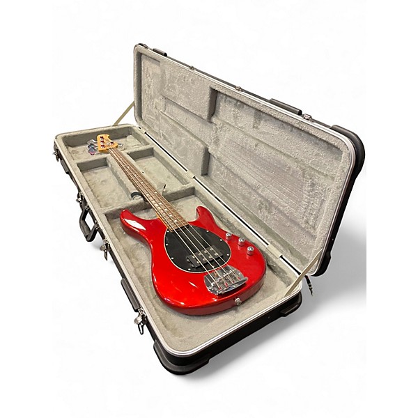 Used Sterling by Music Man Sub 4 Candy Apple Red Electric Bass Guitar