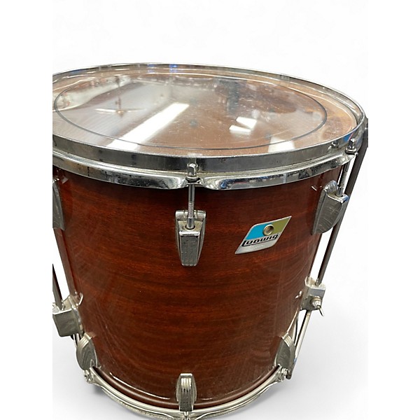 Vintage 1973 Ludwig 4 Piece BIG BEAT MAHOGANY Drum Kit