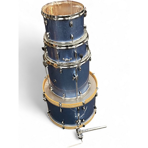 Used 2012 Gretsch Drums 4 Piece Catalina Club Rock Arctic Blue Sparkle Drum Kit