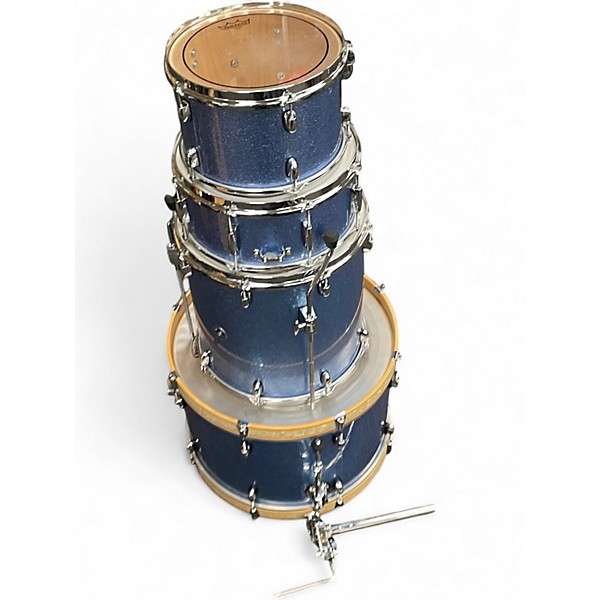 Used 2012 Gretsch Drums 4 Piece Catalina Club Rock Arctic Blue Sparkle Drum Kit