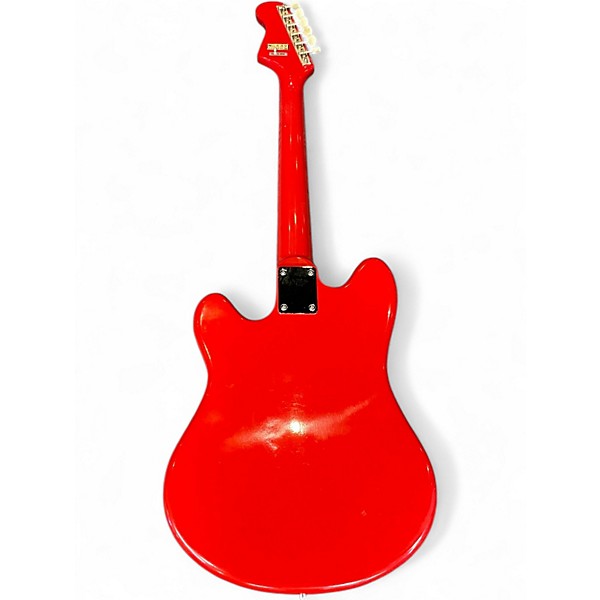Vintage 1960s Kent Polaris III Red Solid Body Electric Guitar
