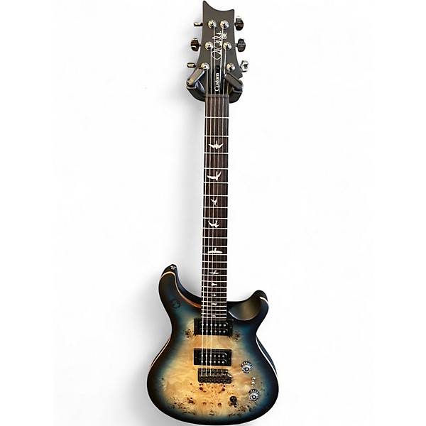 Used PRS SE Custom 24-08 BURL POPLAR BURST Solid Body Electric Guitar